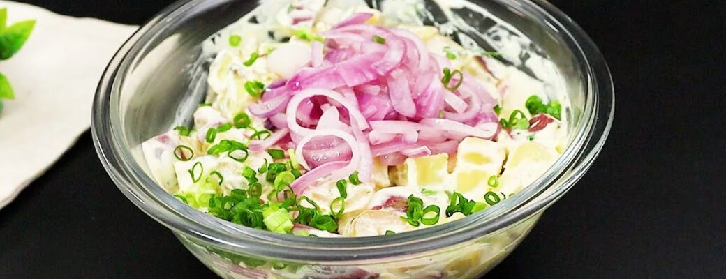Salada De Batata Doce Com Molho Cremoso Caseiro
