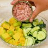 Salada De Pepino Com Abacate E Atum